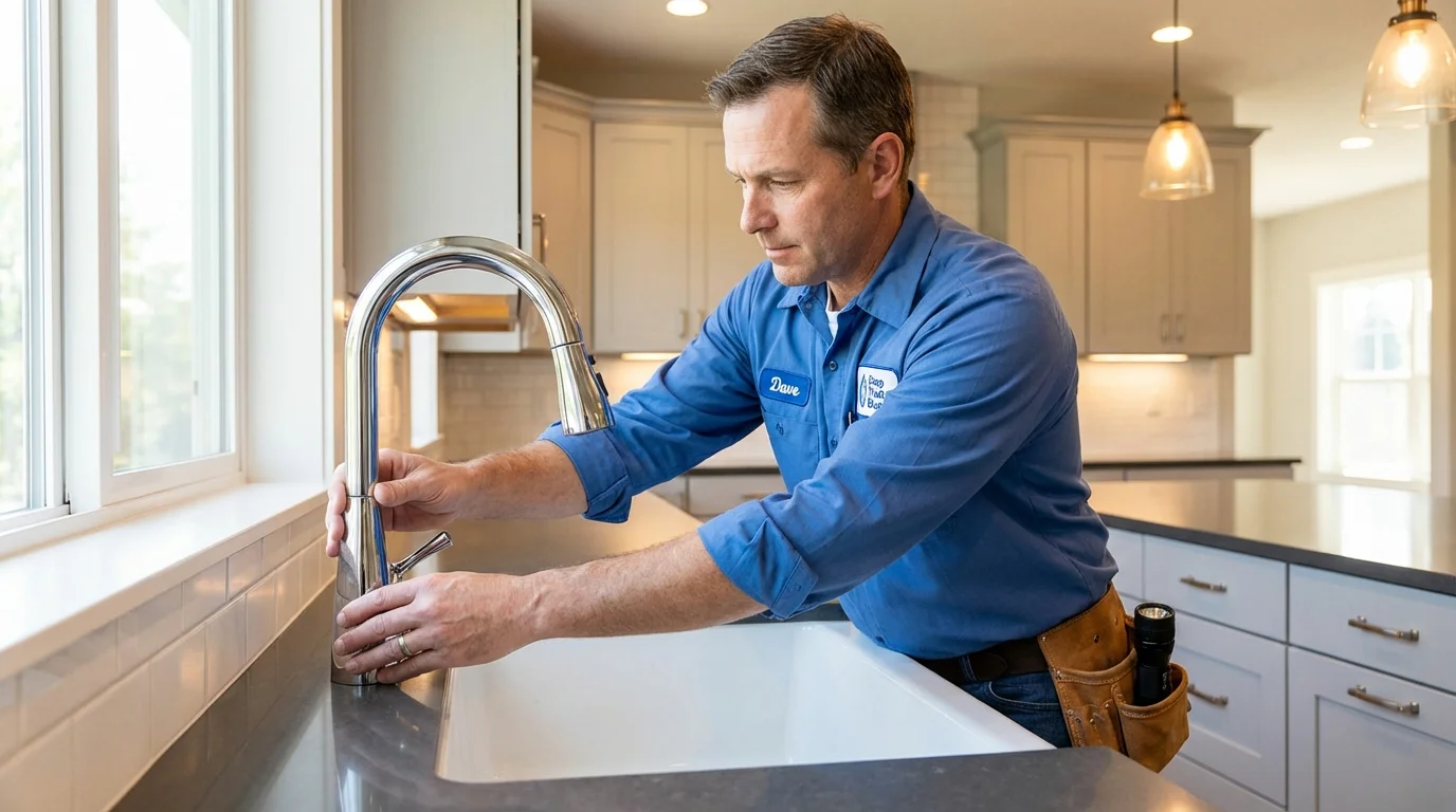Kitchen faucet installation by Johns Plumbing LLC in Eustis